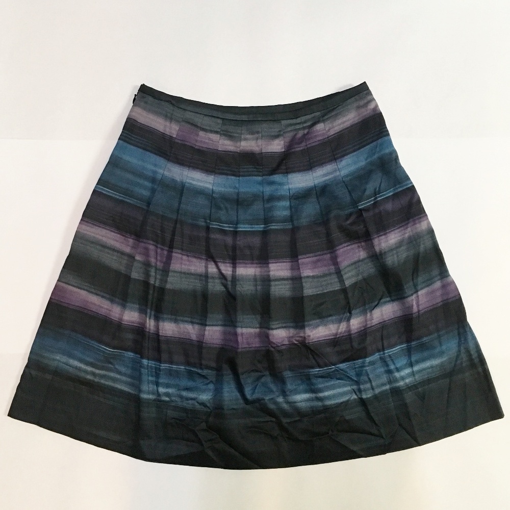 Ann Taylor Loft Skirt 8P Petite Purple Green NWT - Picture 2 of 3
